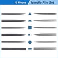 thumbnail image 5 of 13Pcs Small File Set Metal  Needle File Set File Tool Set for  Metal File Work Wooden Jewelry Model DIY, 5 of 6