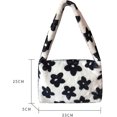 thumbnail image 2 of Flower Clutch Bag Plush Furry Handbag ,underarm Purse,crossbody Purse, 2 of 3