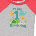 thumbnail image 4 of Inktastic First Birthday Sea Creatures Celebration Boys or Girls Baby Bodysuit, 4 of 5