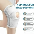 thumbnail image 2 of Adjustable Knee Braces for Meniscal Tears, ACL, MCL, Arthritis - White, 2 of 5
