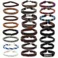 thumbnail image 1 of 24pcs Vintage Leather Braided Bracelet Set - Perfect for Men's Gifts & Daily Decoration!, 1 of 4