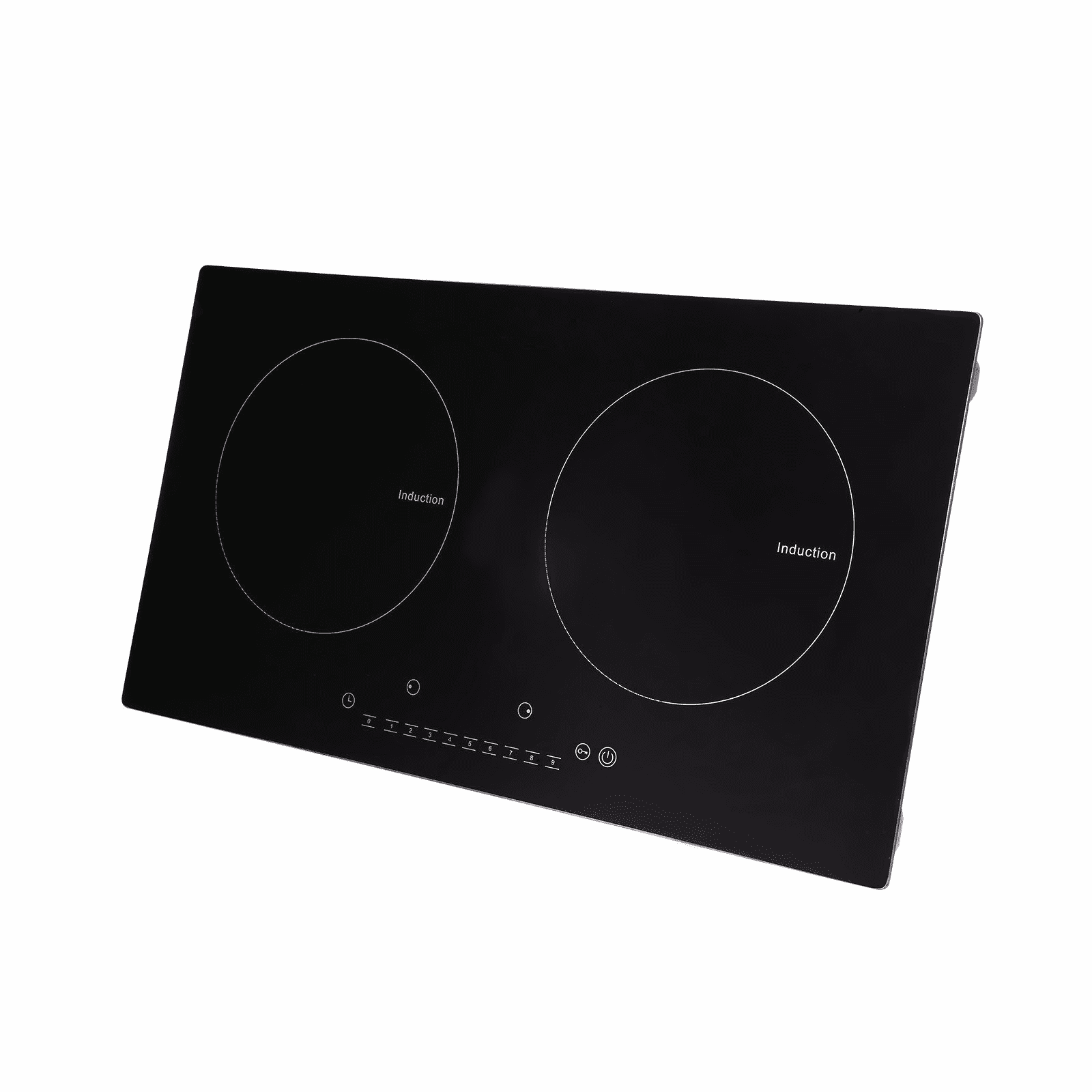Electric Cooktop 2 Burner 24'' Induction Stove Top Built-in 1800W, 9 Level Touch Control, Child Lock & Overheat Protection