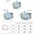 thumbnail image 6 of Summer Beach Palm Tree Toaster Cover 4 Slice, Blue Coastal Tropical Ocean Dustproof Bakeware Oven Protector with Top Hook, Waterproof Small Kitchen Appliance Toasters Dust Cover, 12"x11"x8", 6 of 7