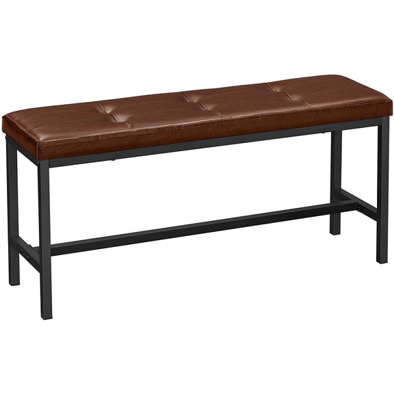 Upholstered Dining Table Bench, Entryway Ottoman Bench, 42.5 x 12.8 x 18.9 Inches