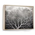 thumbnail image 2 of Designart "Abstracted Grayscale Coral Formations" Coastal Coral Under Water Floater Framed Canvas Art Print, 2 of 5