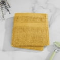thumbnail image 2 of Mainstays Performance Cotton Washcloth, Super Soft Quick Dry Fade Resistant, Solid Yellow, 2 of 5