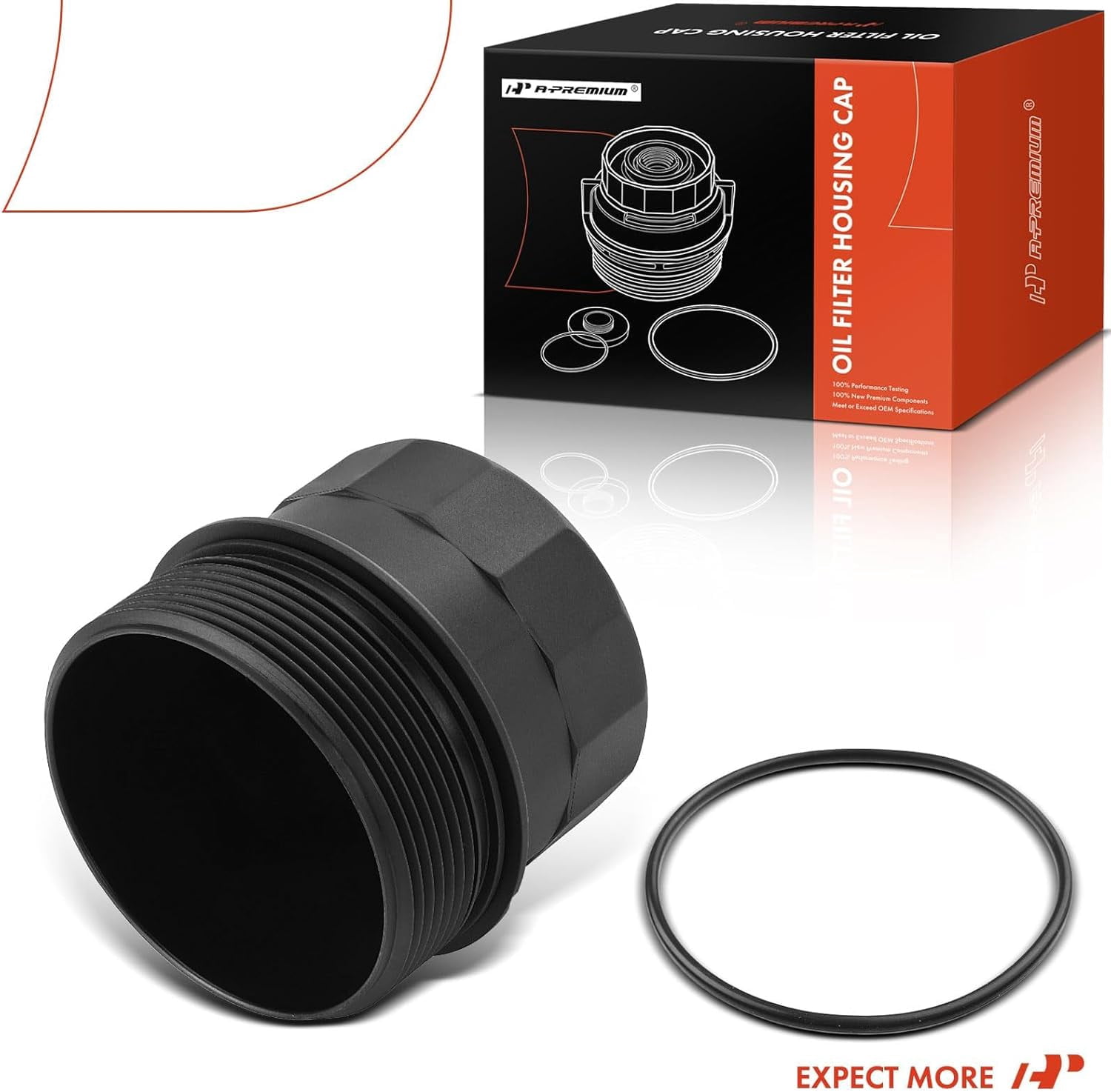A-Premium Oil Filter Housing Cover Cap Compatible with BMW E60 545i 550i E63/E64 645Ci 650i E65/E66 745i 750i 760i Alpina B7 X5 E53 E70 4.4L 4.8L 6.0L Fits select: 2006 BMW 750 LI