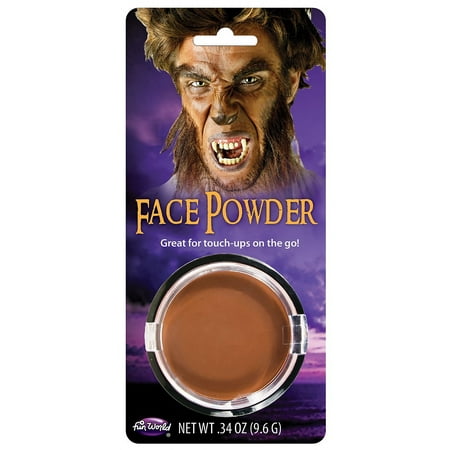 Pressed Powder Compact Adult Costume Makeup Brown