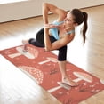 thumbnail image 6 of Colorful Mushroom Plant Red Pattern Hot Yoga Mat Towel Non Slip for Hot Yoga - Quick-Drying Yoga Mat Cover with 4 Corner Pockets with Travel Bag - Hot Yoga Towel Non Slip 70"x26", 6 of 6