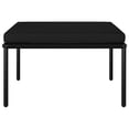 thumbnail image 3 of vidaXL Ensemble de Salon de Jardin 3 Pcs avec Coussins Noir en PVC, 3 of 5