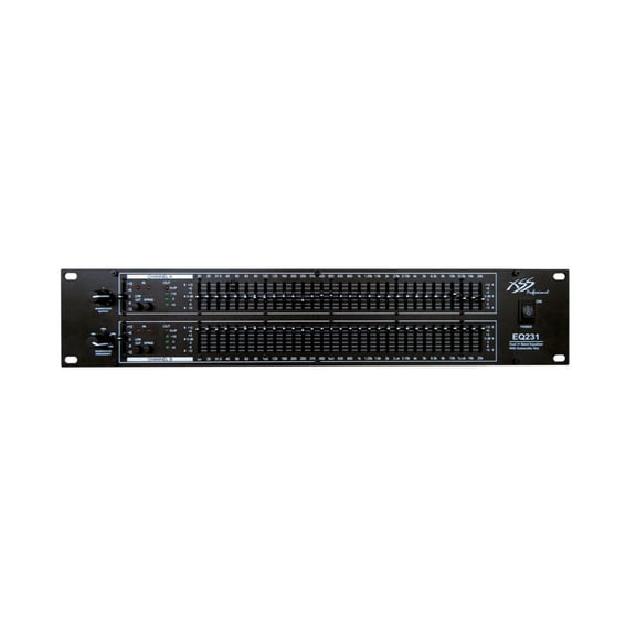 Ecualizador análogo EQ231 Negro 2 Canales 31 Bandas XSS Máximo nivel de entrada 14 dB