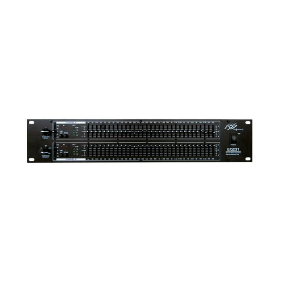 Ecualizador análogo EQ231 Negro 2 Canales 31 Bandas XSS Máximo nivel de entrada 14 dB