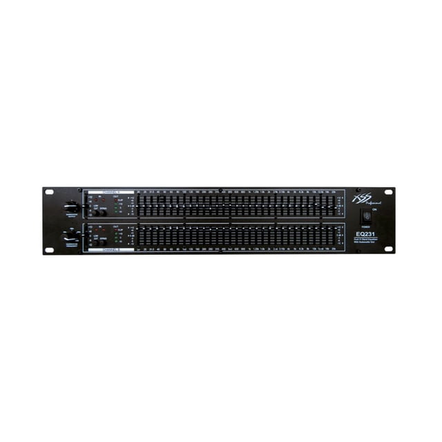 Ecualizador análogo EQ231 Negro 2 Canales 31 Bandas XSS Máximo nivel de entrada 14 dB