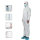 thumbnail image 1 of Overol protector desechable con capucha Shamjiam Ropa protectora desechable, 1 of 5
