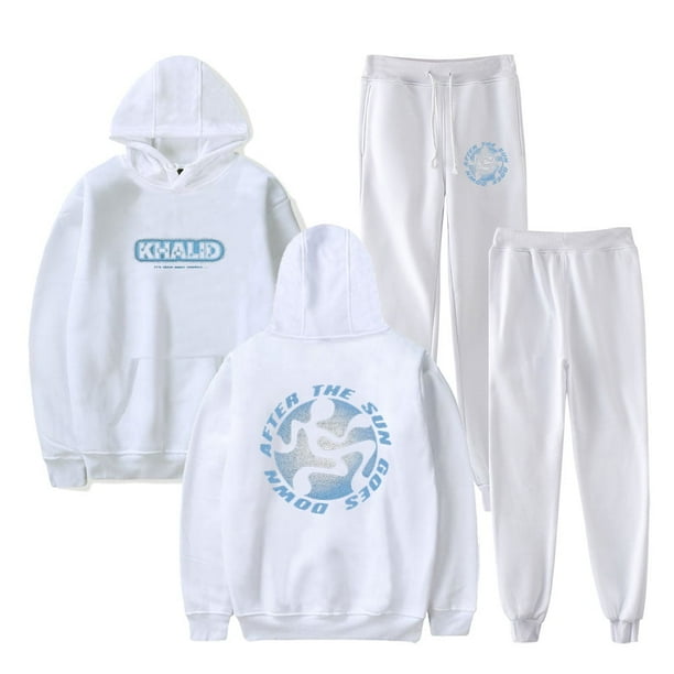 Khalid After The Sun Goes Down Sudaderas con capucha Jogger Pants Set Mujeres Hombres HipHop Streetwear Sudaderas