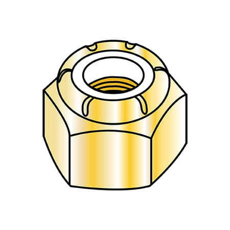 

5/8-11 NTU NTU Nylon Insert Heavy Thin Pattern Nut Zinc Yellow (Pack Qty 100) BC-62NSTHY