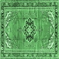thumbnail image 1 of Ahgly Company Indoor Square Persian Emerald Green Traditional Area Rugs, 6' Square, 1 of 4