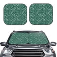 thumbnail image 2 of Daiia Green Christmas 2PCS Car Windshield Sun Shade, Foldable Sun Shield for Car Front Window, Auto Sun Blocker Visor Protector Universal for Truck SUV Pickup-Large, 2 of 7