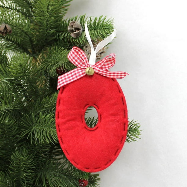 Adornos colgantes, colgante, colgante decorativo, llavero, 26 letras, decoración para árbol de Navidad, colgante personalizado, bricolaje, decoración navideña, decoración colgante para árbol de Navida
