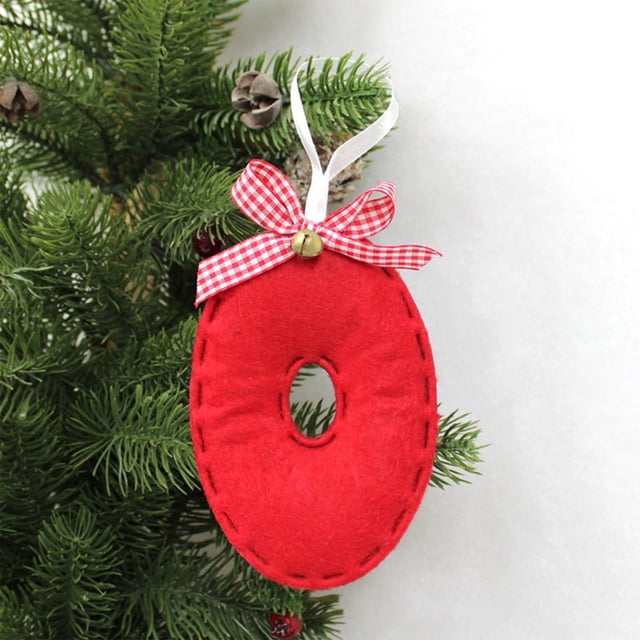 Adorno Colgante para Árbol de Navidad con 26 Letras | Adornos Navideños Personalizados para Hacer Tú Mismo | Decoración Colgante para Árbol de Navidad | Paquete de 1