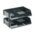 thumbnail image 2 of deflecto Industrial Stacking Tray Set, Two Tier, Plastic, Black, 2 of 3