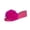 Hot Pink, variant on Platform Sandals for Women Fluffy Faux Fur Slip On Wedge Slippers Elevated Heel Open Toe Slides Fashion Summer Footwear Casual Dressy Indoor Outdoor Shoes