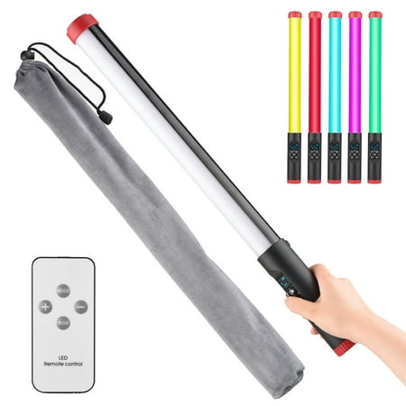 

Portable Handheld RGB Tube Light LED Light Wand IPX8 30M Waterproof 3000K-6000K Dimmable 5 Modes Built-in Battery with Remote Control Carry Bag for Vlog Live Streaming Product Underwater P