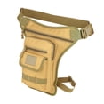 thumbnail image 2 of GARENDE Drop Leg Bag Thigh Bag Detachable Leg Straps Men Women Practical Waterproof Waist Pack for Travel Motorbike Outdoor Fisherman Khaki, 2 of 9