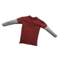 thumbnail image 1 of ropa de muñeca masculina de manga larga Yotijar rojo 1/6 camiseta de figura de acción masculina, 1 of 8