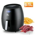 thumbnail image 3 of Uten 6.9 Qt Air Fryer Toaster Oven Combo, 1700W Digital One-Touch Screen Airfryer, 8 Presets Nonstick Basket, Compact Size for Family, Easy Clean, Black, 3 of 13