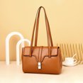 thumbnail image 2 of 2024 Nueva moda Bolsos de hombro de mano simples Capa de cabeza Cuero de vaca Cien temperamento Bolso cruzado de gran capacidad, 2 of 5