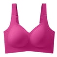 thumbnail image 4 of Teyfeniy Womens Jelly Bras Wireless Seamless Full Coverage Breathable Elastic Strap Solid Color Push Up Stretchy Comfy Bralettes Support Minimizer Bras, 4 of 6