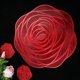 thumbnail image 2 of 6 Manteles Individuales y Posavasos Rojos de Vinilo Prensado,Manteles Individuales Redondos Rosas 15 Pulg, 2 of 7