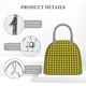 thumbnail image 4 of Balery Yellow Checkered Plaid Bolsa de Almuerzo para Mujeres, Caja de Almuerzo, Bolsa de Almuerzo Pequeña Impermeable, Tote de Almuerzo Reutilizable con Gran Capacidad, 4 of 6