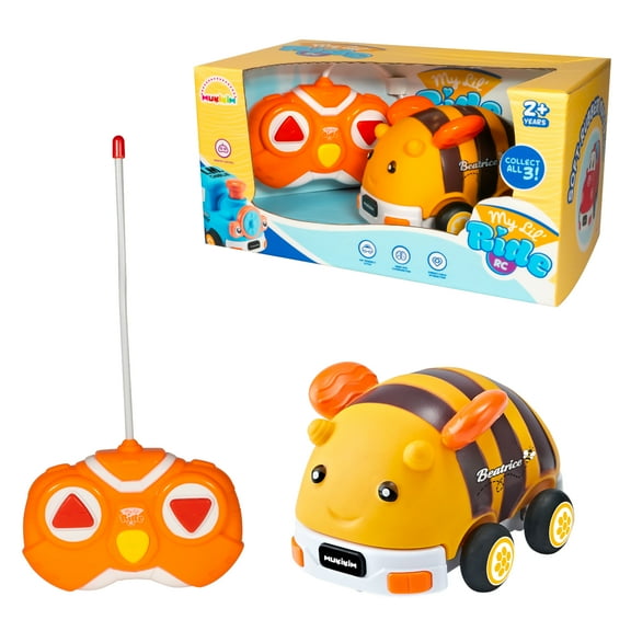 My Little Rides - Beatrice The Bee. Your Child's First Remote Control Car. Safe & Durable For Ages 2  Toddlers / Young Kids. Cartoon RC Car With Disassemble Soft Shell & Crash-Resistant Design