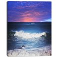 thumbnail image 2 of Coucher de Soleil Mer sous Ciel Bleu - Impression sur Toile, 2 of 3