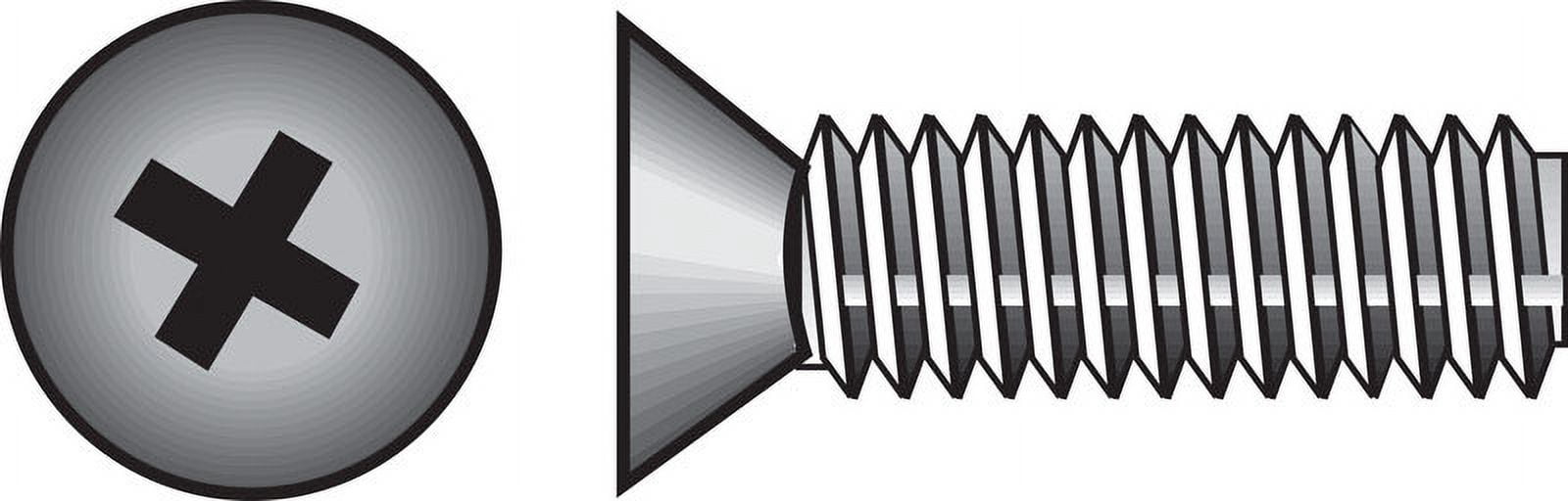 Hillman 825510 10-24 x 1.5 in. Phillips Flat Head Stainless Steel Machine Screw