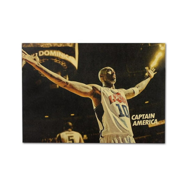 Póster decorativo de pared con diseño de anime de Kobe Bryant, 51 x 35,5 cm