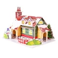 thumbnail image 2 of Casas de Navidad DIY para niños, rompecabezas 3D, actividades, casas pequeñas, manualidades sin terminar, decoración para adultos, niños, regalos para, 2 of 8