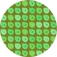 thumbnail image 1 of Ahgly Company Machine Washable Indoor Round Transitional Emerald Green Area Rugs, 7' Round, 1 of 7