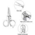thumbnail image 3 of MAILINI 4PCS Folding Scissors Portable Stainless Steel Scissors, Mini Foldable Travel Pocket Cutter, Small Compact Paper String Craft Scissors Cutter for Crafting, Camping, Emergency, Survival, 3 of 7