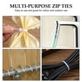 thumbnail image 4 of 400PCS 10-Inch White Nylon Cable Ties, 40 lbs Tensile Strength, Self-Locking Zip Ties for Home Office Outdoor Use, 4 of 7