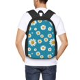 thumbnail image 6 of Balery Daisies Flowers Backpack for Men and Women - Durable 600D Oxford Cloth -Large Capacity, Water-Resistant School, Travel, and Hiking Bag, 6 of 9