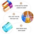 ITSELFER 20pcs 10 ml Glass Mini Roll On Bottles Empty Essential Oil