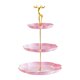 thumbnail image 2 of Soporte para cupcakes de 3 niveles, bandeja para servir alimentos, soporte multifuncional y reutilizable para frutas. Oro rosa, 2 of 9
