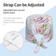 thumbnail image 3 of Yiaed Vintage Rose Print Turban Hat for Women Men Comfortable Adjustable Cleaning Working Cap with Sweatband, 3 of 4