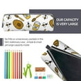 thumbnail image 5 of Fotbe Honey Pattern Leather Pencil Case, Pencil Pouch with Durable Zipper, Compact and Stylish Organizer for Stationery, Art Supplies, Travel Essentials, 5 of 7