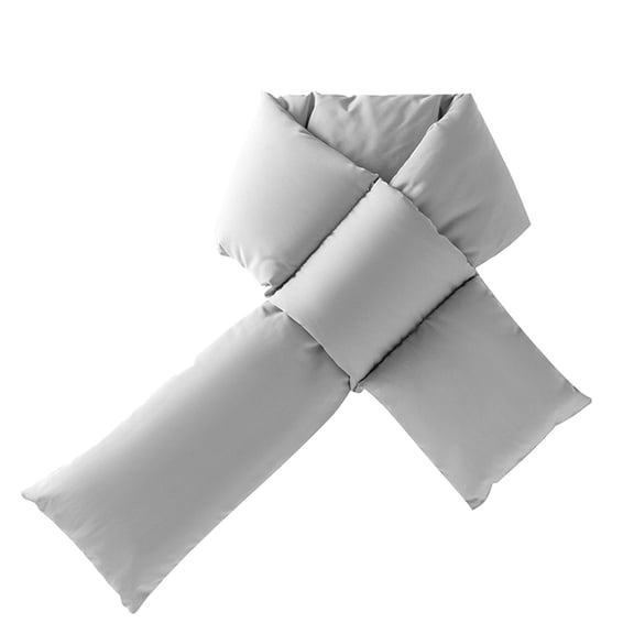 Ketyyh-chn99 Winter Scarf Men's Women's Winter Solid Neck Protection Windproof Warm Cotton Scarves Grey