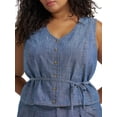 thumbnail image 5 of Lee® Women's Plus Heritage Sleeveless Tie Vest, Sizes 0X-4X, 5 of 7