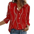thumbnail image 6 of Craaazy Women's Casual Long Sleeve Button Down Shirts Gifts, 6 of 7